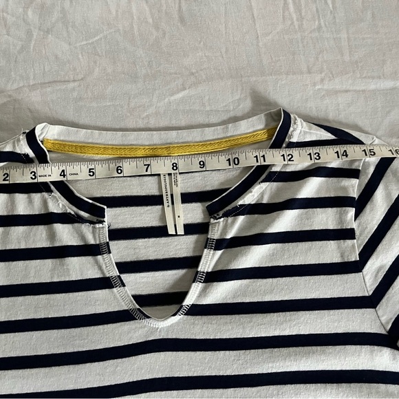 Anthropologie Black and White Striped Short Sleeve Tee - Picture 10 of 14